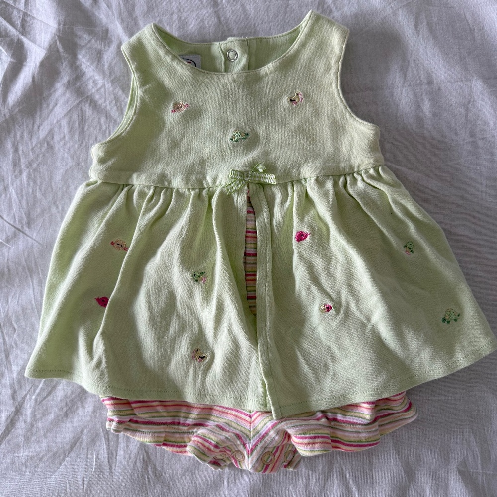 Vintage embroidered romper
